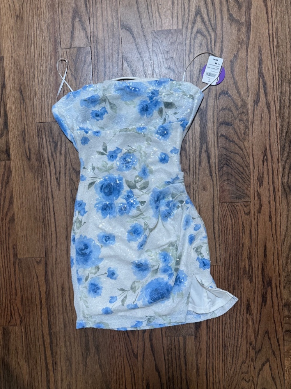 Windsor Afterparty Bloom Sequin Strapless Mini Dress - Picture 2 of 5